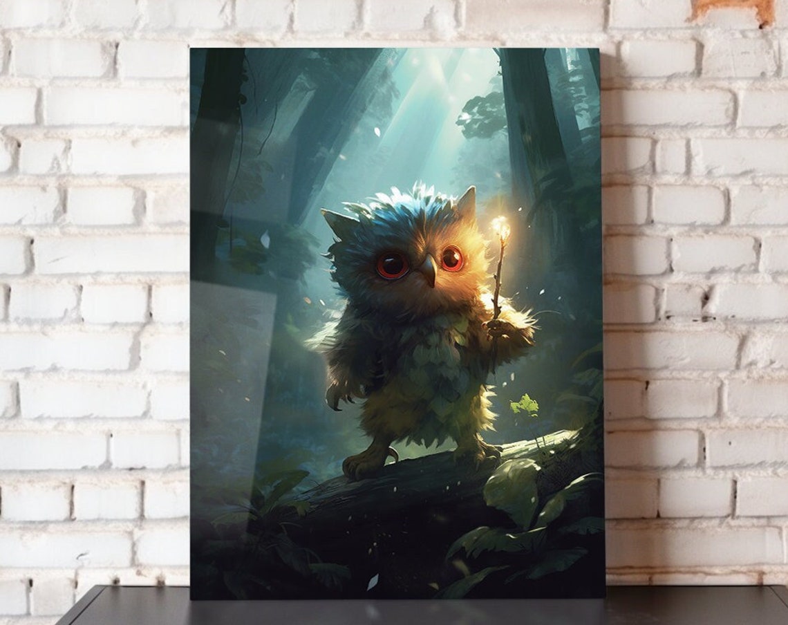 Wizowl, Bird Wall Art Print