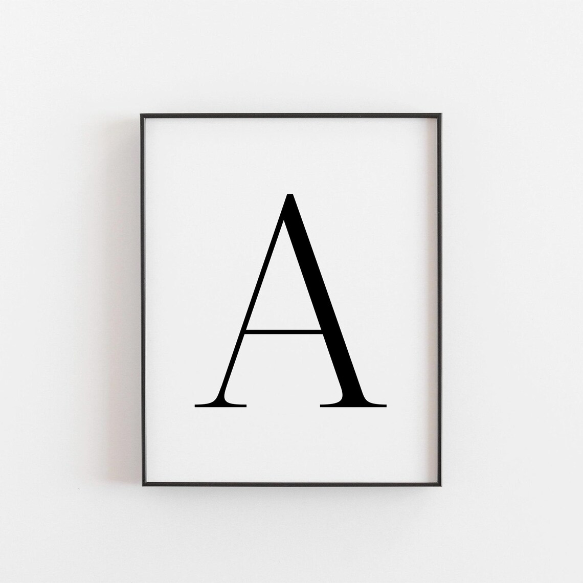 Letter A Print, Capital Alphabet Nursery Decor