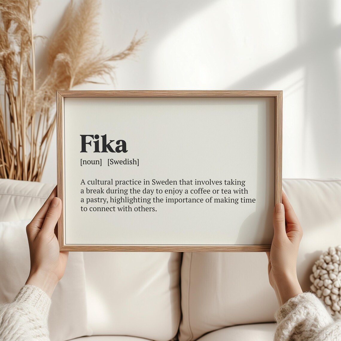 Fika and Lagom Scandinavian Modern Art Print