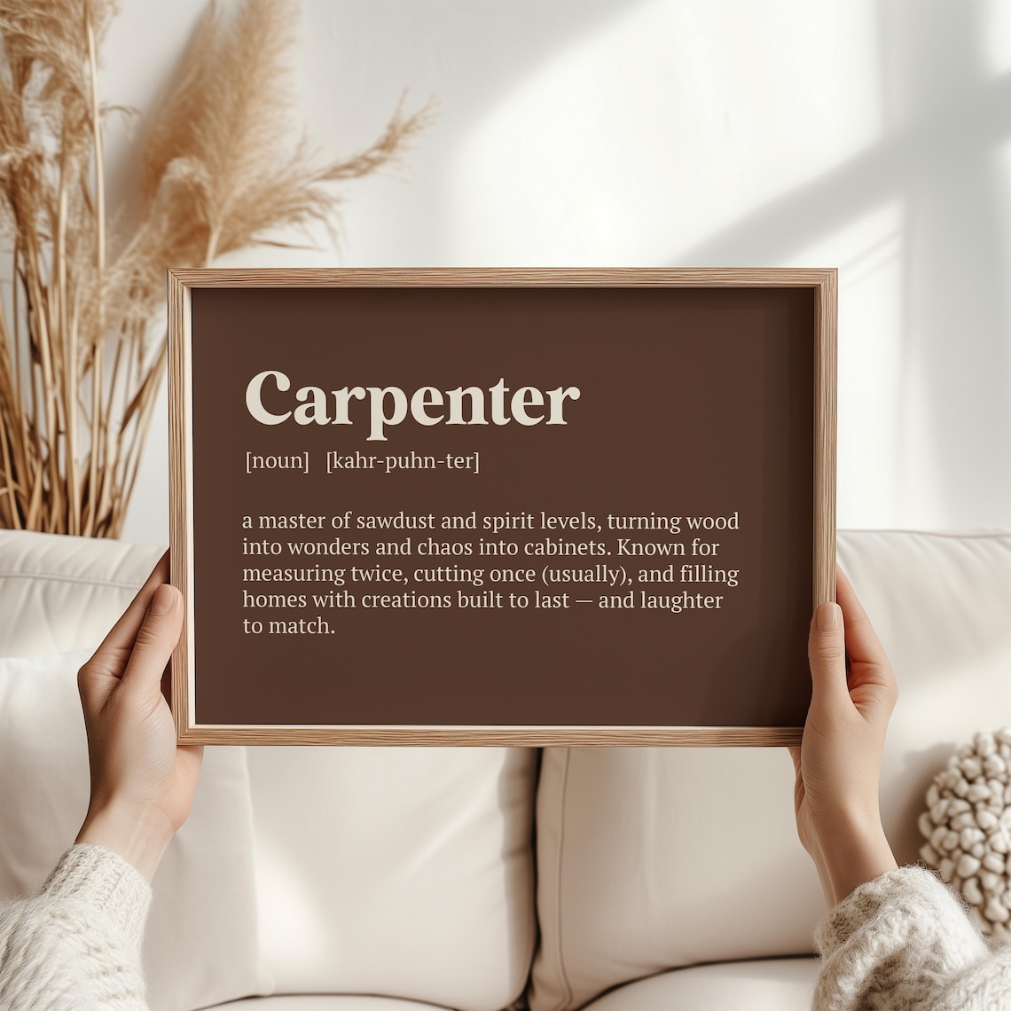 Carpenter Definition, Funny Christmas Gift For Dad