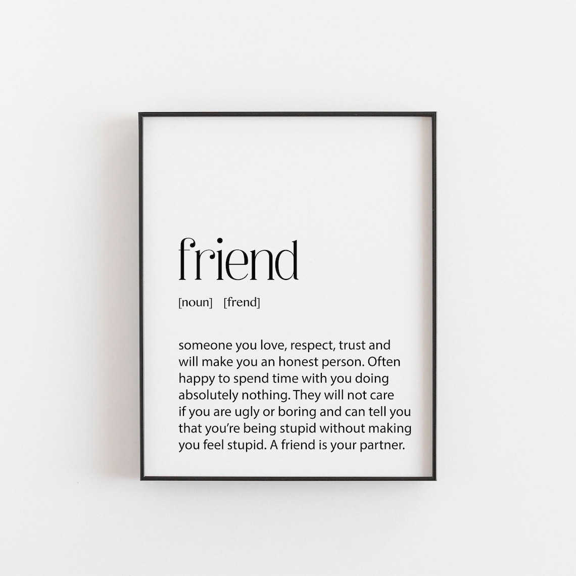 Friend Gift Birthday Christmas Gift Print