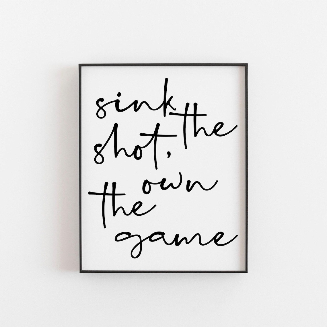 Pool Snooker Billiards Art Print, Motivational Quote