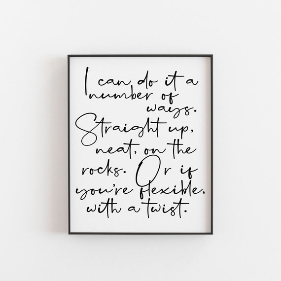 Bartender Quote Funny Gift Wall Art Gifts Thank You Mom