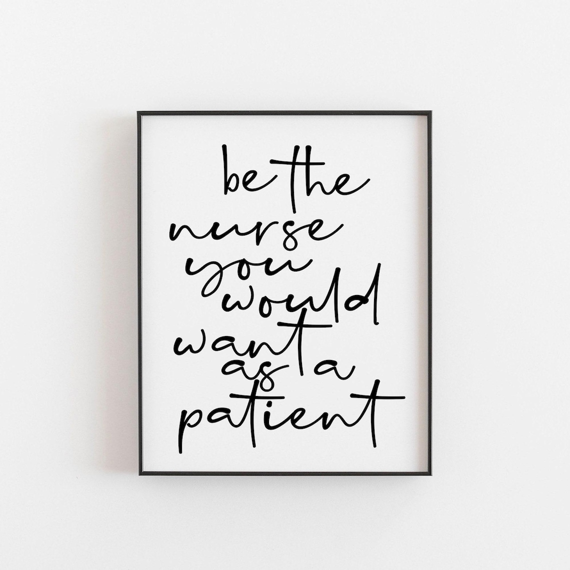 Nurse Thank You Quote Art Print, Office Motivation