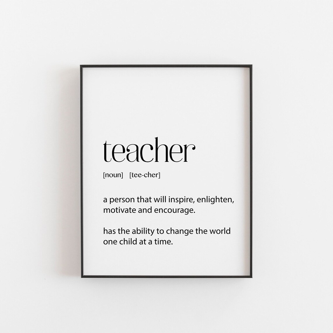 End Of Year Teacher Appreciation Definition Art Print
