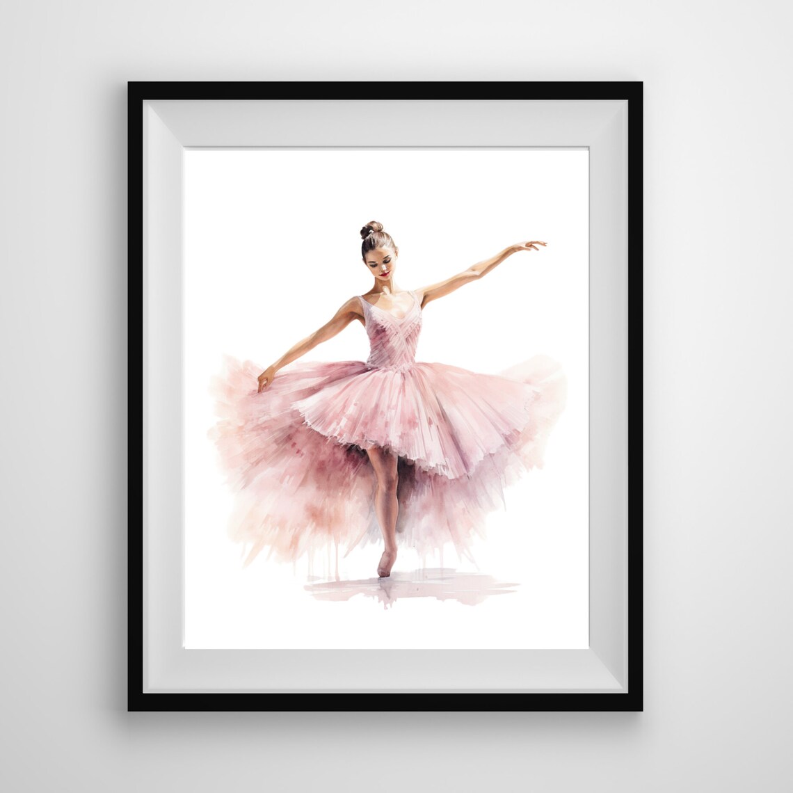 Ballerina Girl Watercolor Painting, Dance Art Print - Image 5