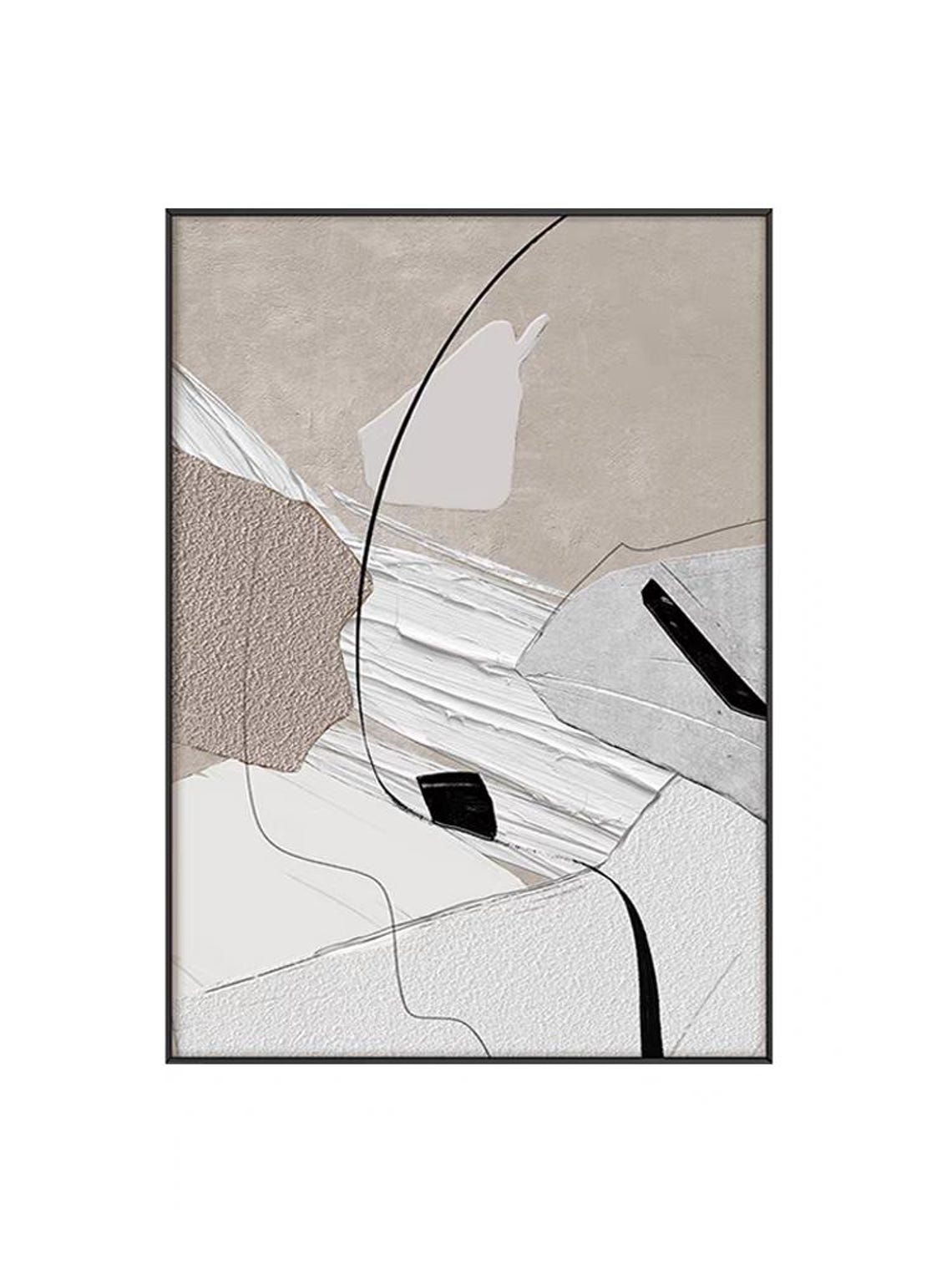 Abstract Modern Terse Style Wall Art Hand Painted Texture Painting On Personalized Acrylic Painting Extra Large Decor Artwork - Image 3