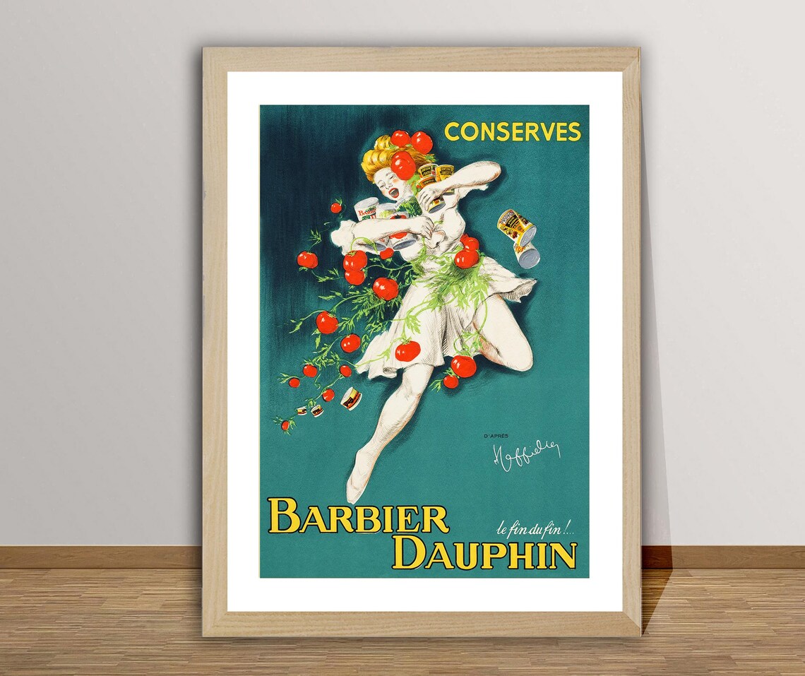 Barbier Dauphin Conserves Vintage Food Poster - Image 2