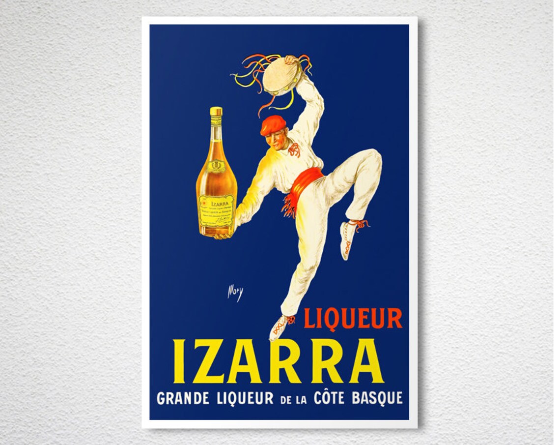 Liqueur Izarra Vintage Food Drink Poster Art Print - Image 2