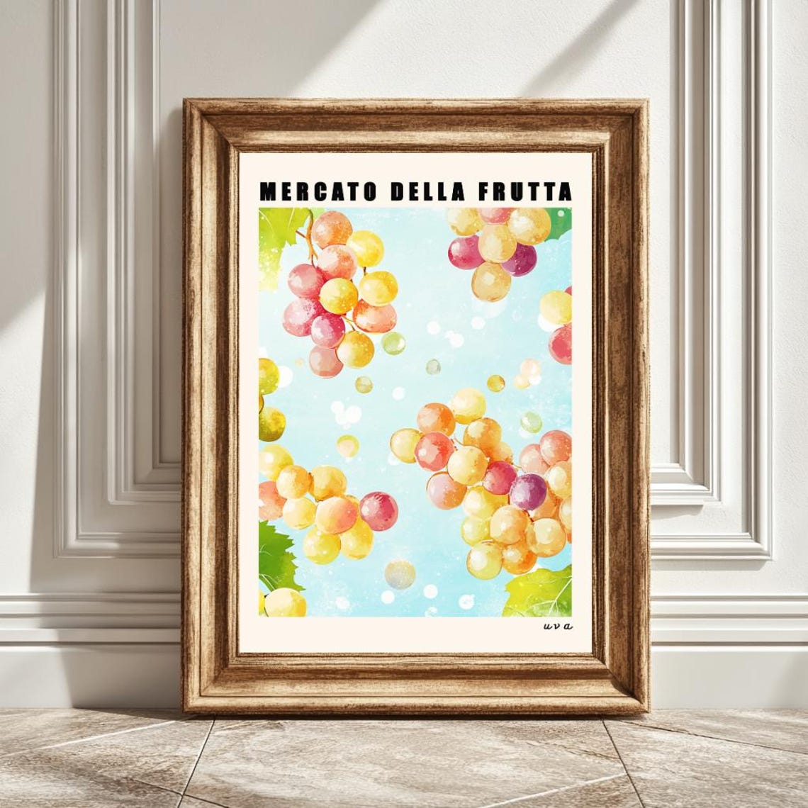 Grapes Art Print, Kitchen Wall Art