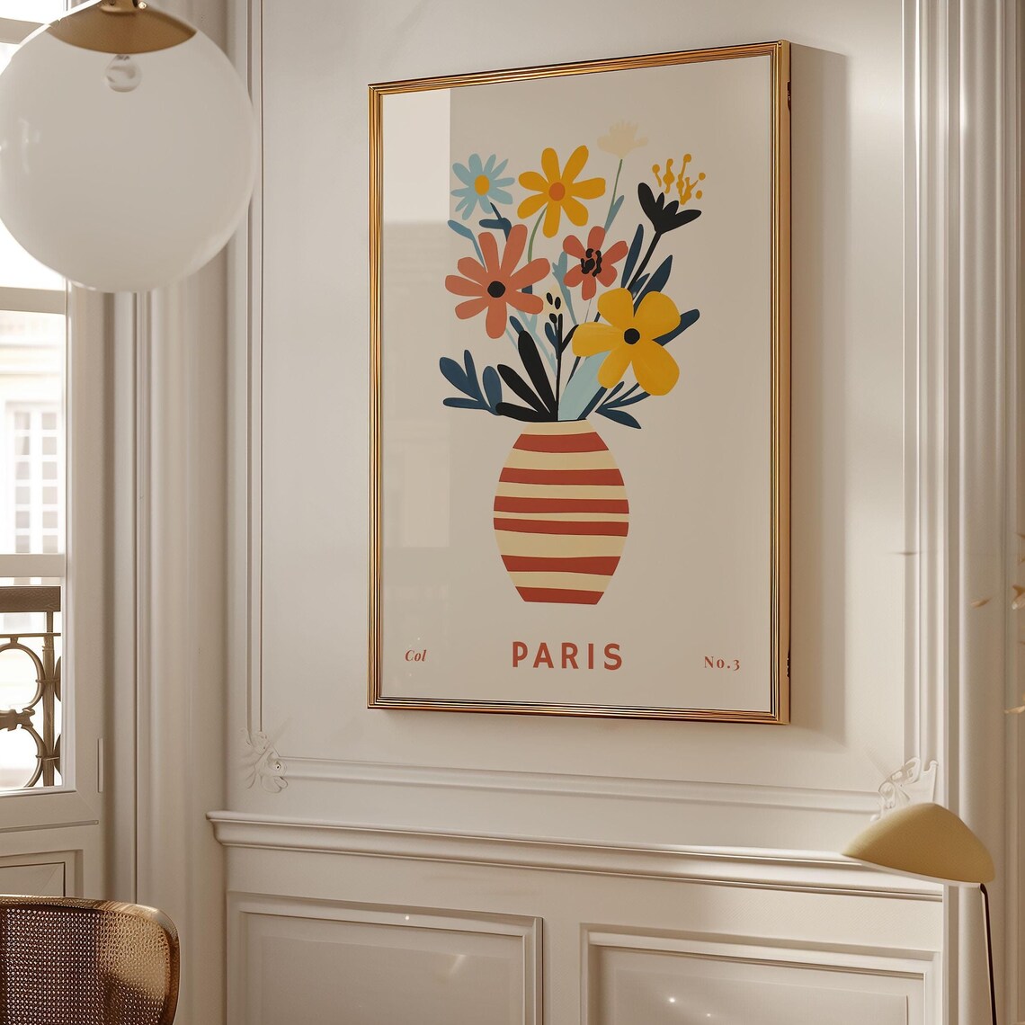 Flower Print Botanical Bohemian Decor, Floral Art - Image 2