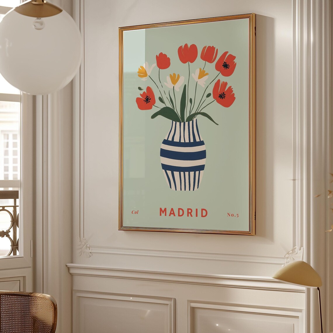 Flower Print Botanical Bohemian Decor, Floral Art - Image 2