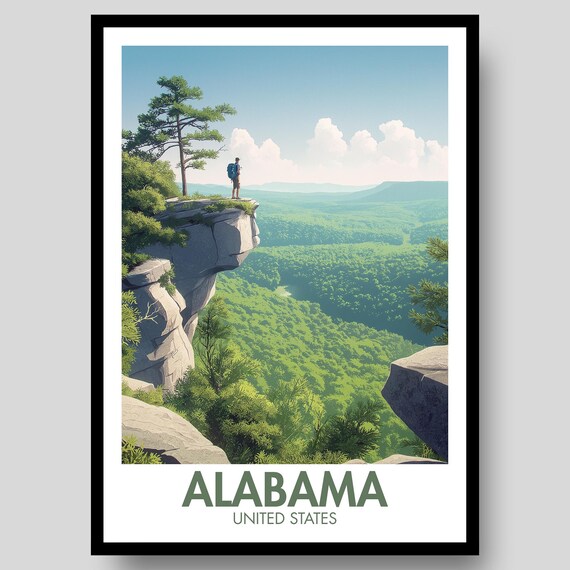 Alabama Poster Print, Tuscaloosa Decor