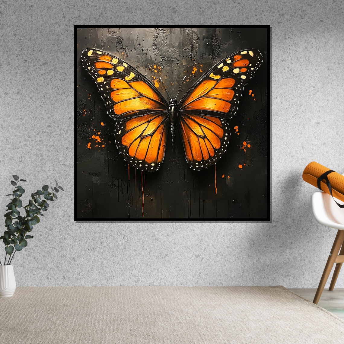Monarch Butterfly Poster, Butterfly Wall Art Design - Image 5