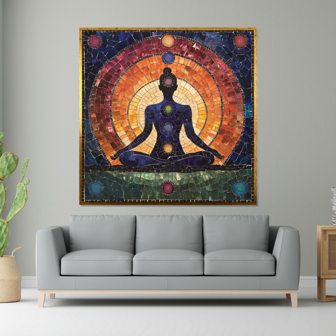 Chakra Meditation Spiritual Wall Art Poster Print