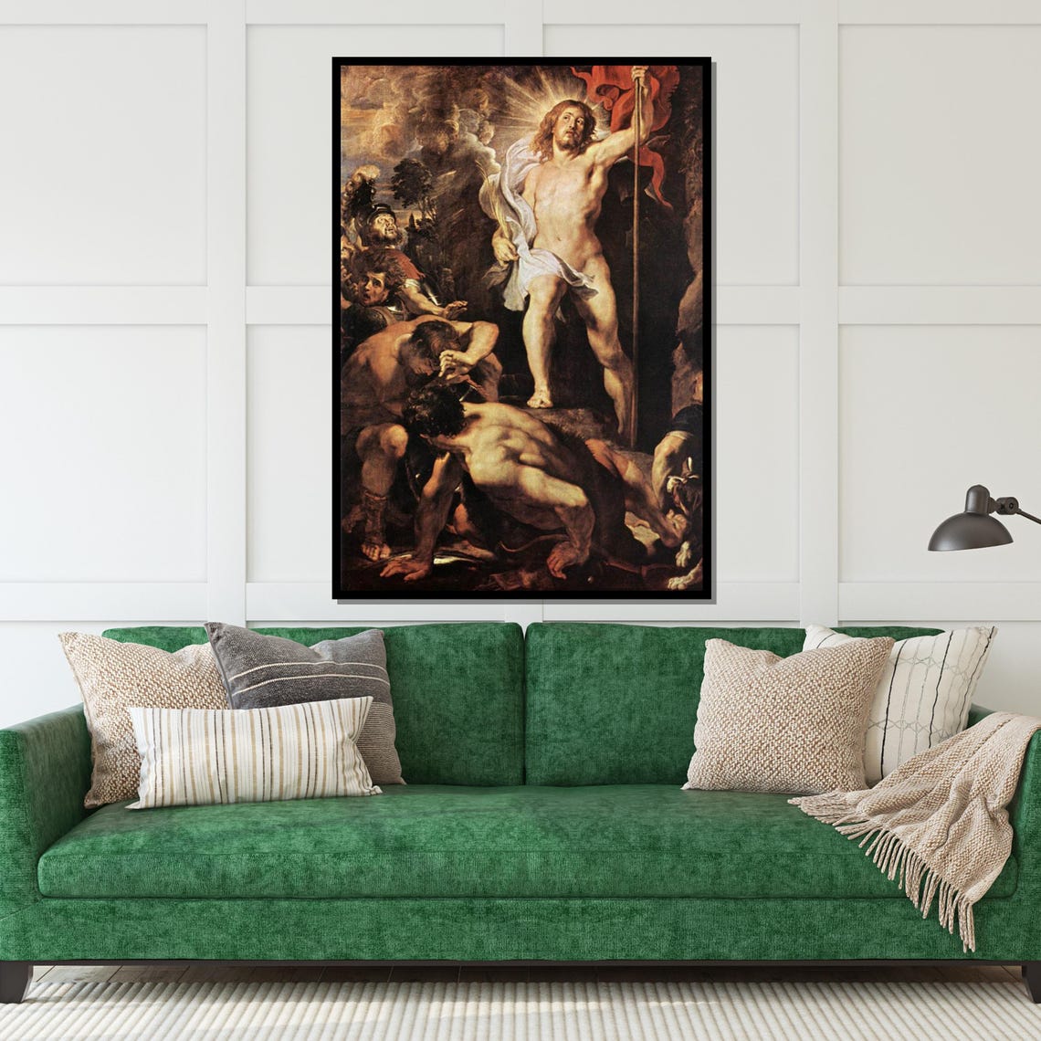 Resurrection Of Jesus Christ With Banner Biblical Triumph Wall Art - Image 5