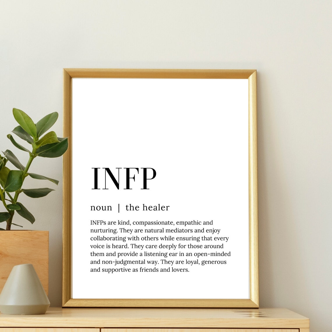 INFP The Healer Definition Myers Briggs Personality Type Poster - Image 3