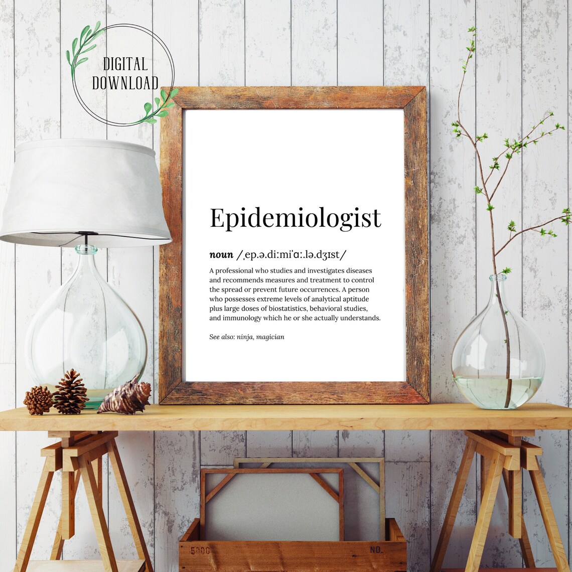 Epidemiologist Gift Epidemiology Art Gifts Graduation Card For Public Health Science Design Poster Funny Quotes Decor Wall Student Birthday - Image 2