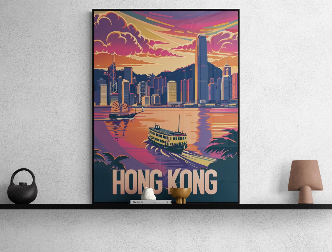 Custom Vintage Travel Poster File Artistic Home Display Print Perfect For Travel Enthusiasts
