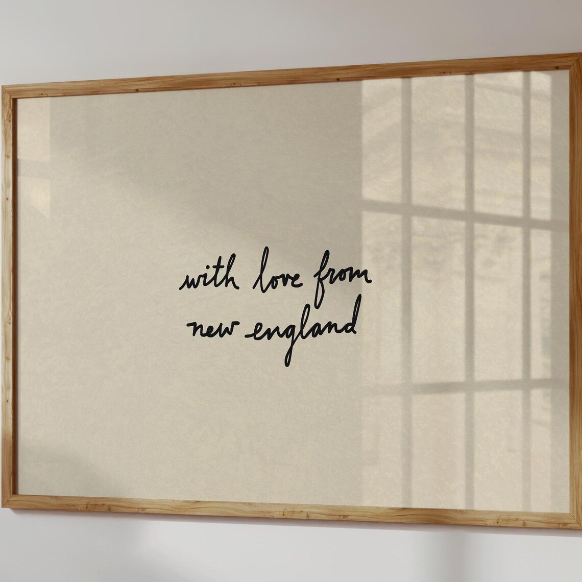 With Love From New England Coastal Cottage Art Print