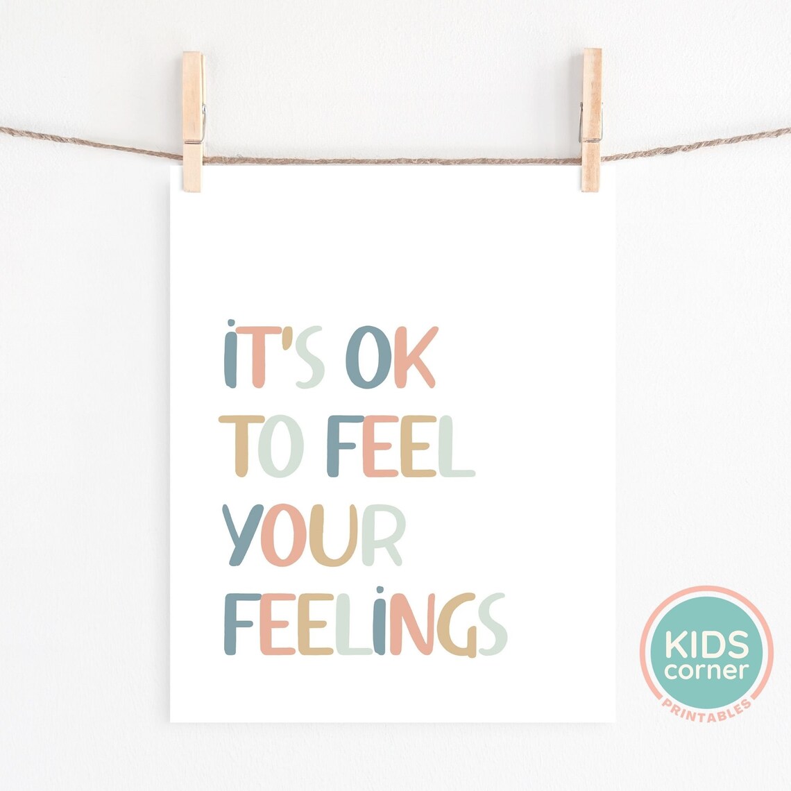 Its Ok To Feel Your Feelings Boho Art Print