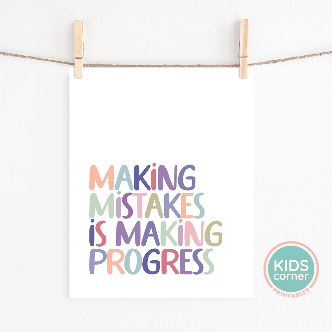 Making Mistakes Is Making Progress Quote Print - Image 2