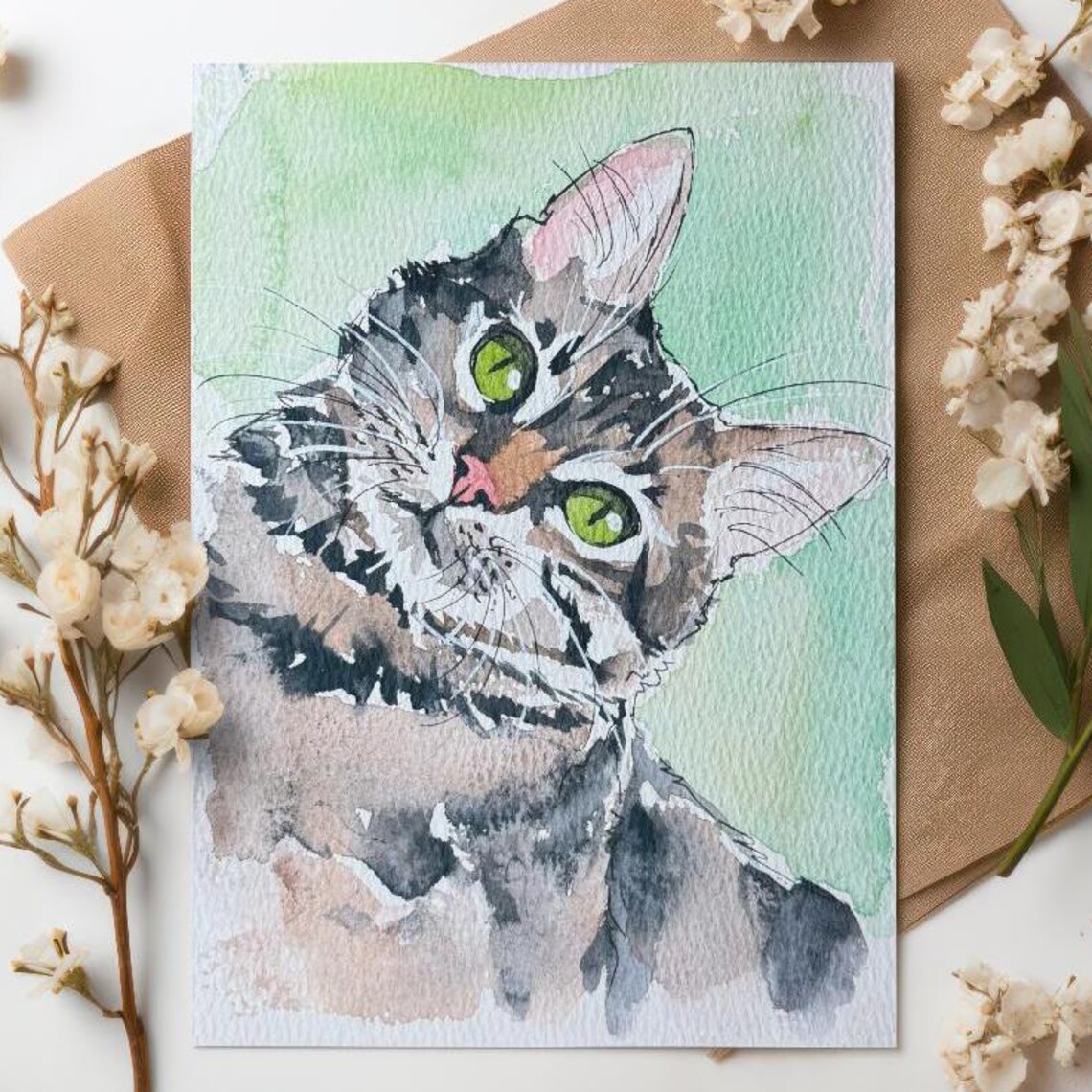 Custom Pet Painting Custom Dog Portrait Watercolor Painting From Photo Watercolor Pet Portrait Wall Art