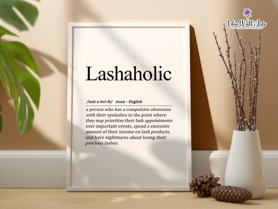 Lashaholic Lash Artist Gift Lash Extension Lash Studio Lash Salon Decor Lash Technician Gift Lash Boss Lash Tech Gift Salon Art