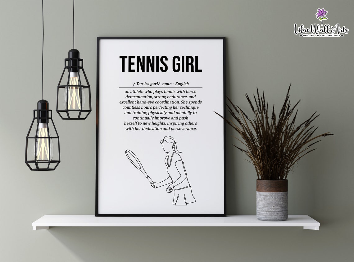 Tennis Player Poster Tennis Life Lessons Sport Wall Art Tennis Posters Tennis Tennis Lover Gifts Tennis Team Sports Prints - Image 2