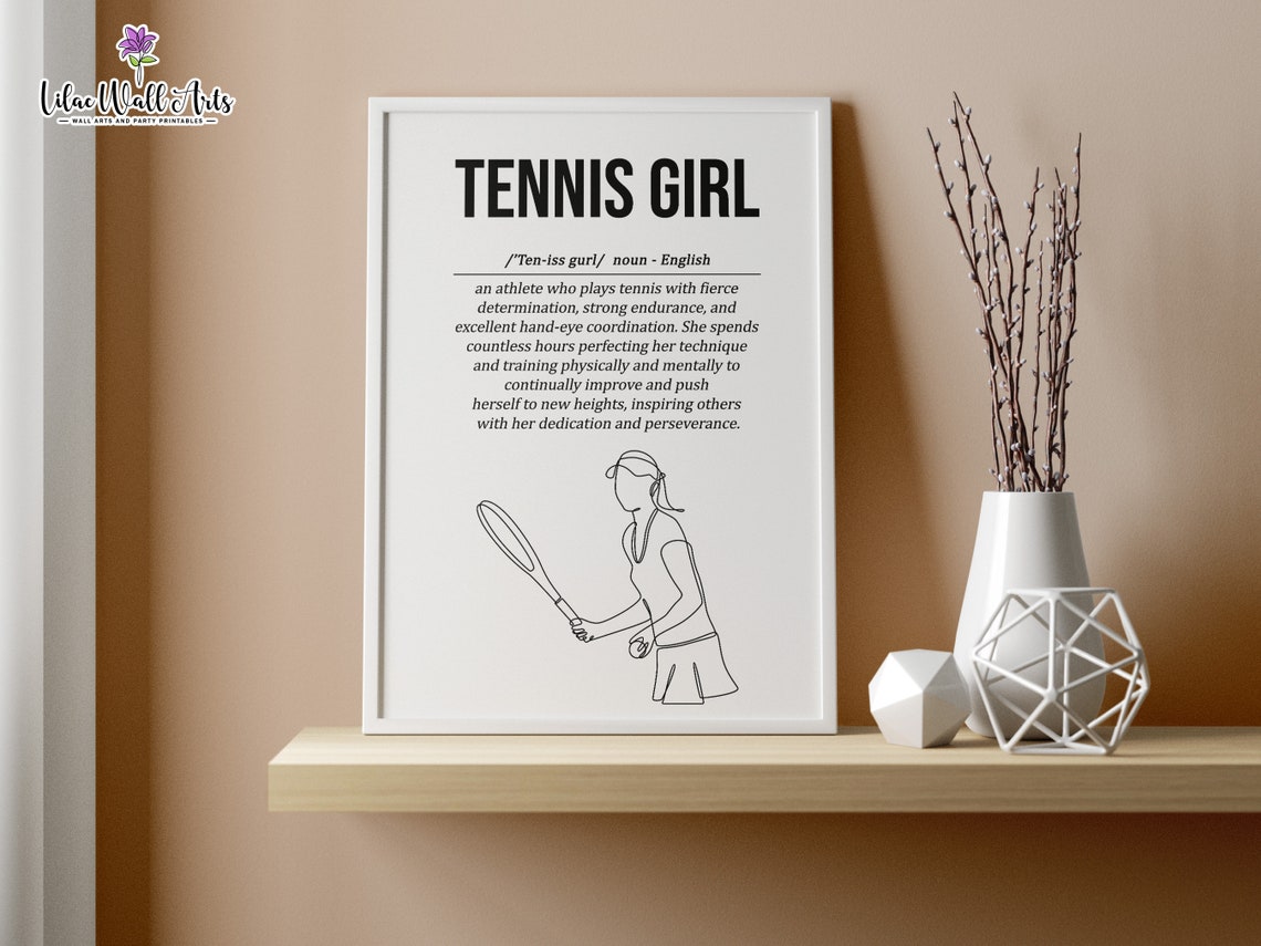 Tennis Player Poster Tennis Life Lessons Sport Wall Art Tennis Posters Tennis Tennis Lover Gifts Tennis Team Sports Prints - Image 5