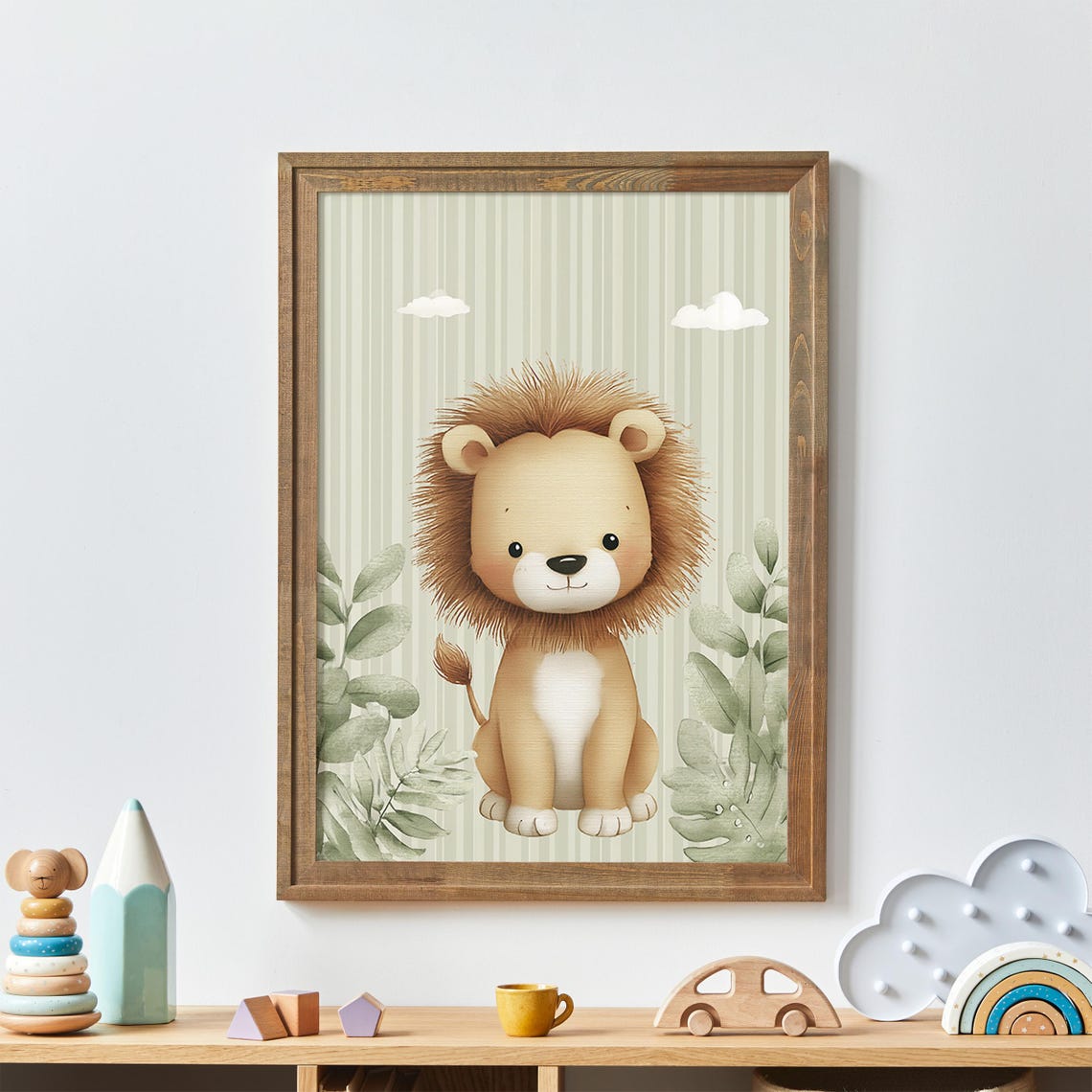 Lion Nursery Wall Art Multiple Sizes Included