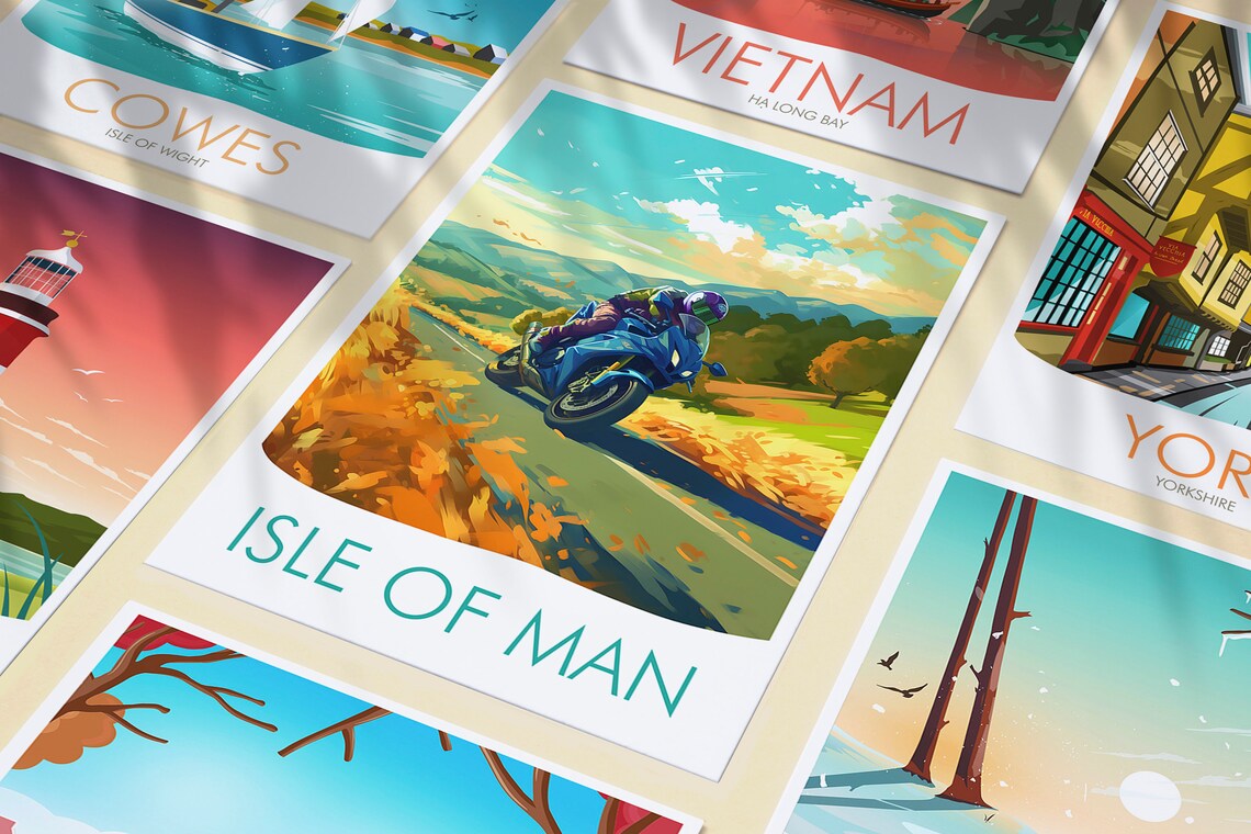 Isle Of Man Travel Poster, Place-Inspired Art Print - Image 3