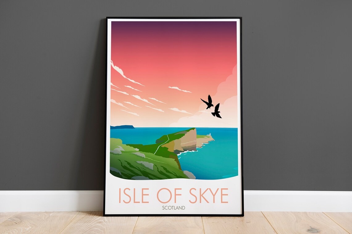Isle Of Skye Travel Poster, Place-Name Print