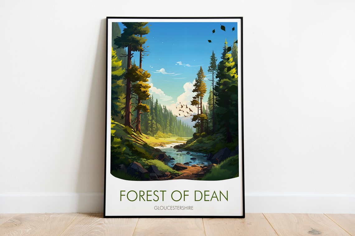 Visit Forest Of Dean Print Travel Print - Image 2
