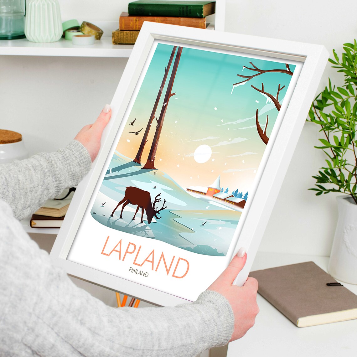 Lapland Finland Travel Poster, Nordic Destination Print - Image 4