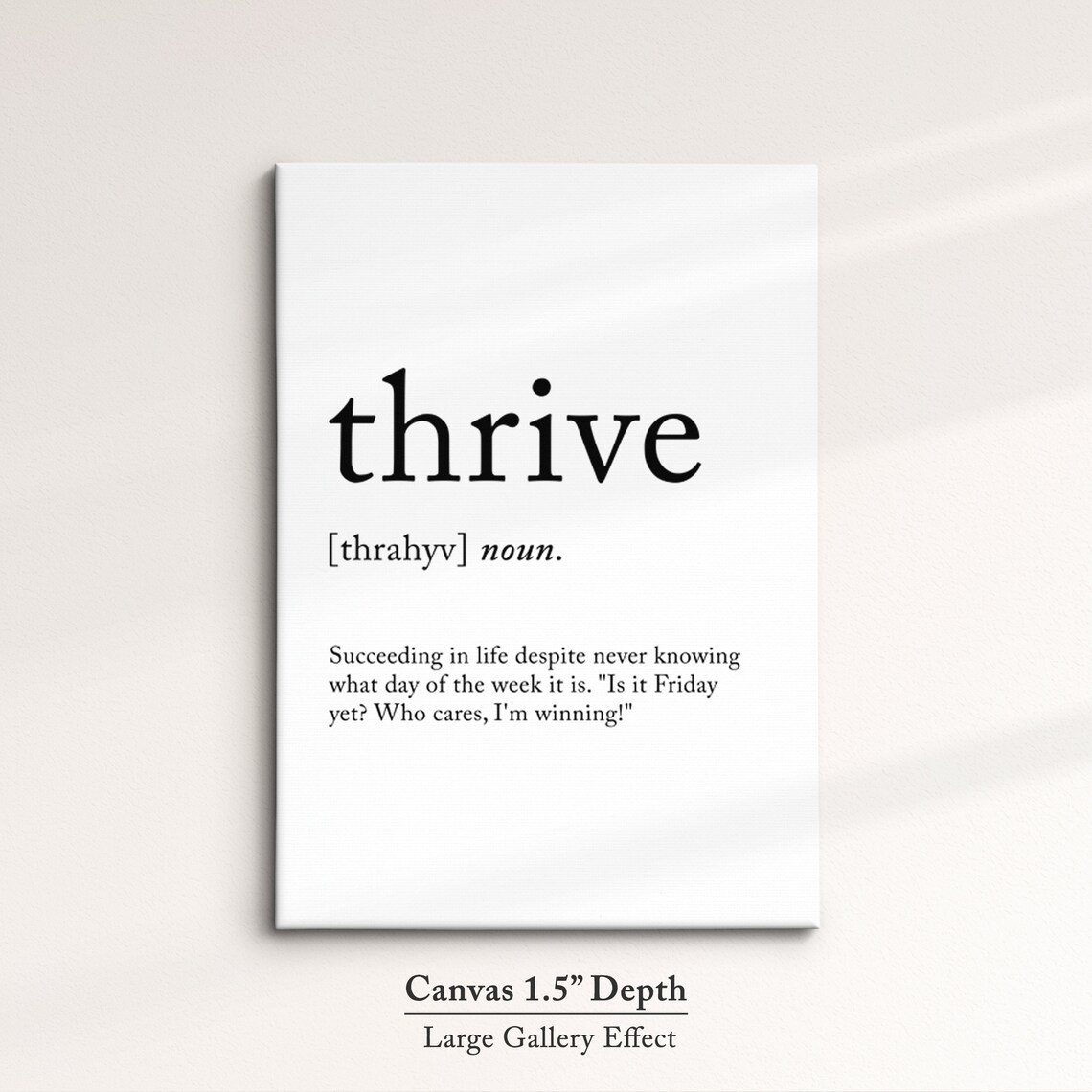 Thrive Minimalist Definition Quote Word Art Framed Print Framed Female Wall Art Lady Poster Feminine Home Decor Gifts For Her - Image 2