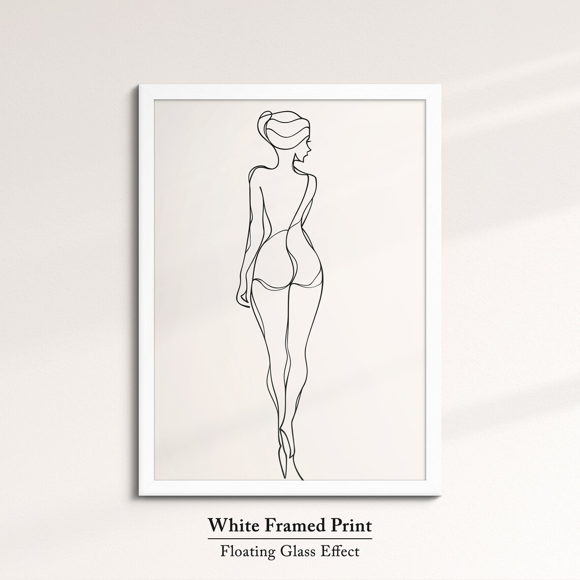 Woman Full Body Line Art Elegant Minimalist Nude Figure Wall Art - Image 7