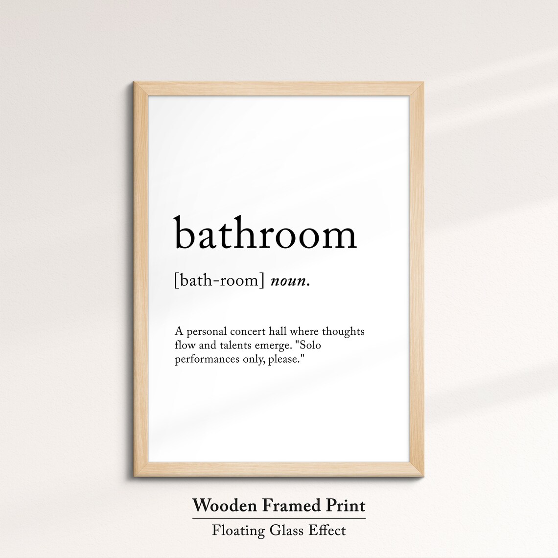 Bathroom Minimalist Definition Quote Word Art Framed Print Framed Female Wall Art Lady Poster Feminine Home Decor Gifts For Her - Image 6