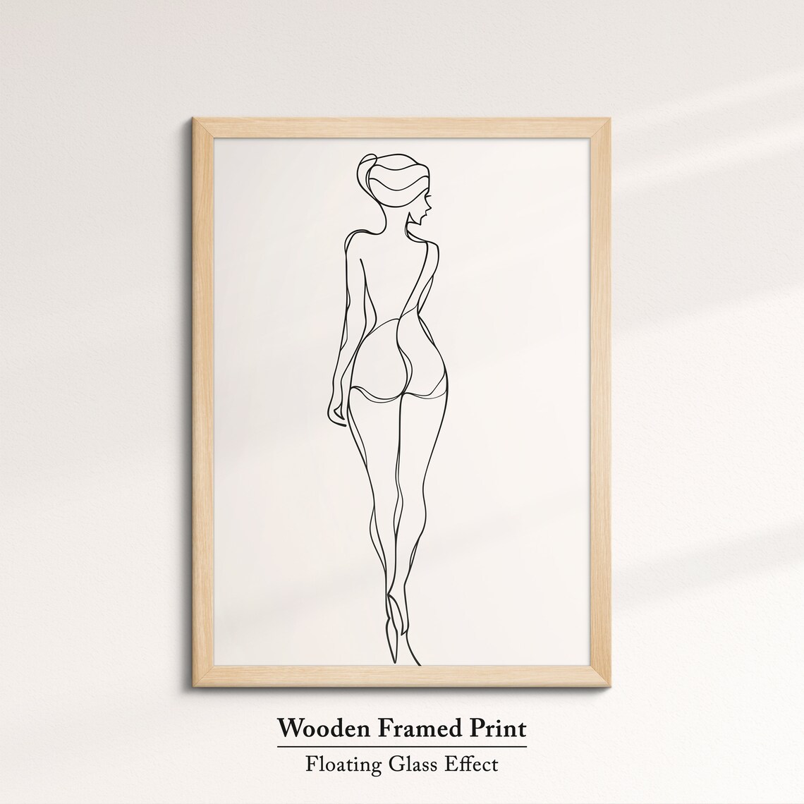 Woman Full Body Line Art Elegant Minimalist Nude Figure Wall Art - Image 6