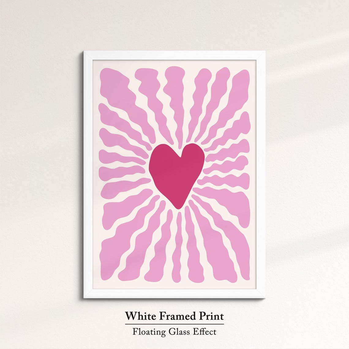 Abstract Heart Organic Shapes Art Modern Minimalist Wall Decor Matisse Inspired Cutout Art Print Contemporary Home Design - Image 7