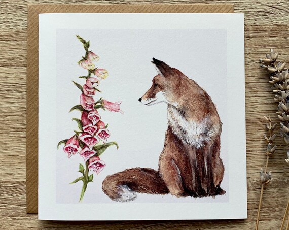 Fox Flower Art Print