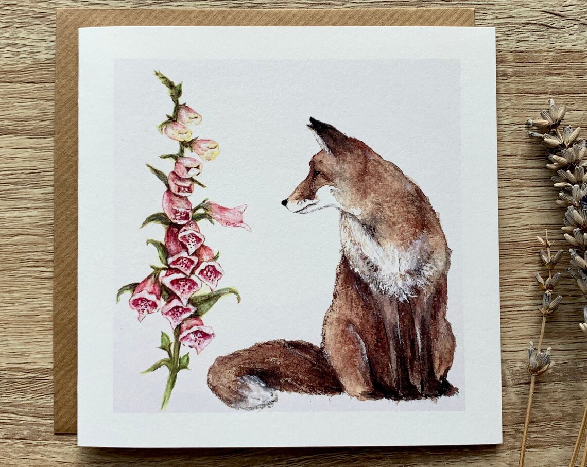 Fox Flower Art Print