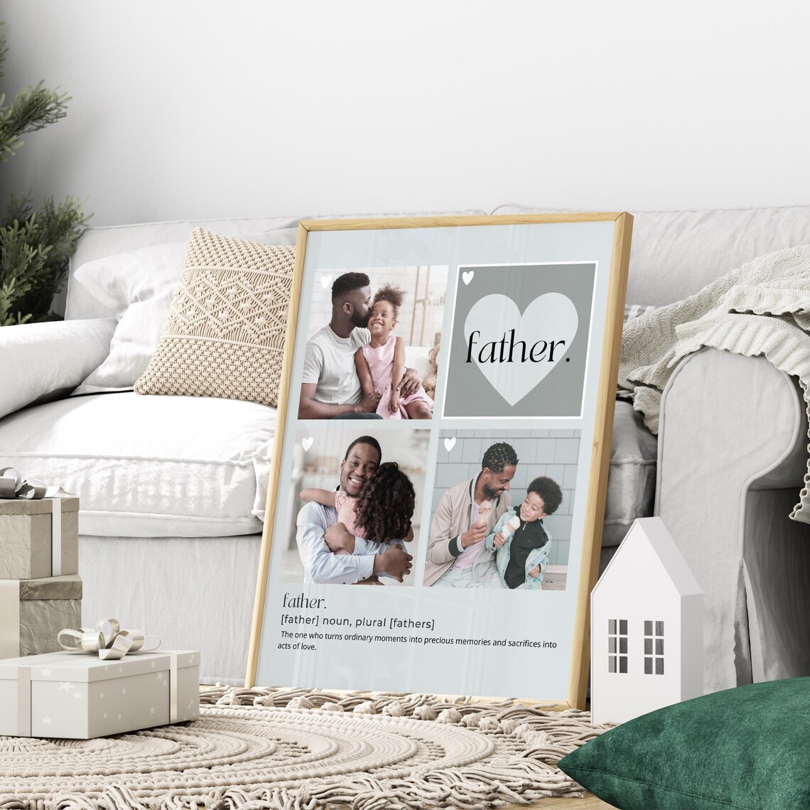Father Definition Customizable Dad Gift Collage - Image 3