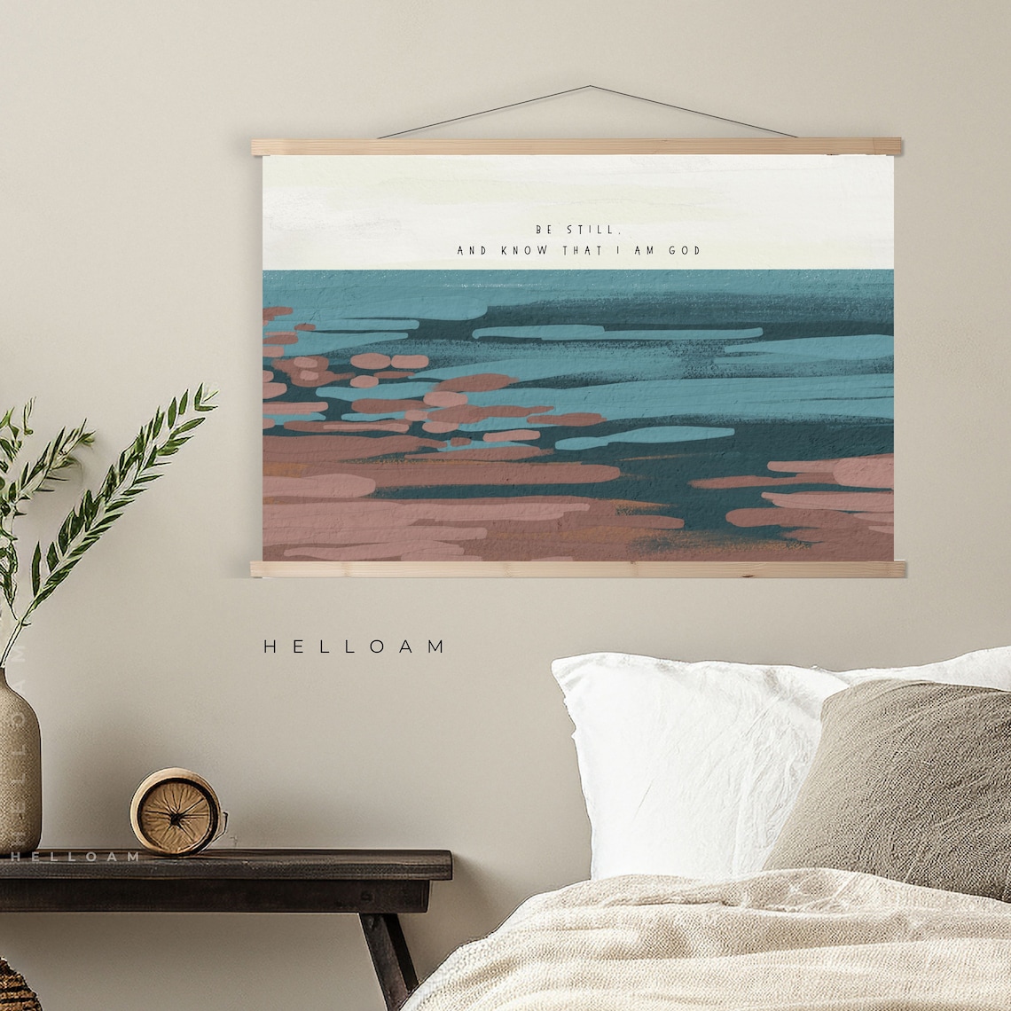 Be Still And Know Scripture Wall Art, Coastal - Image 2