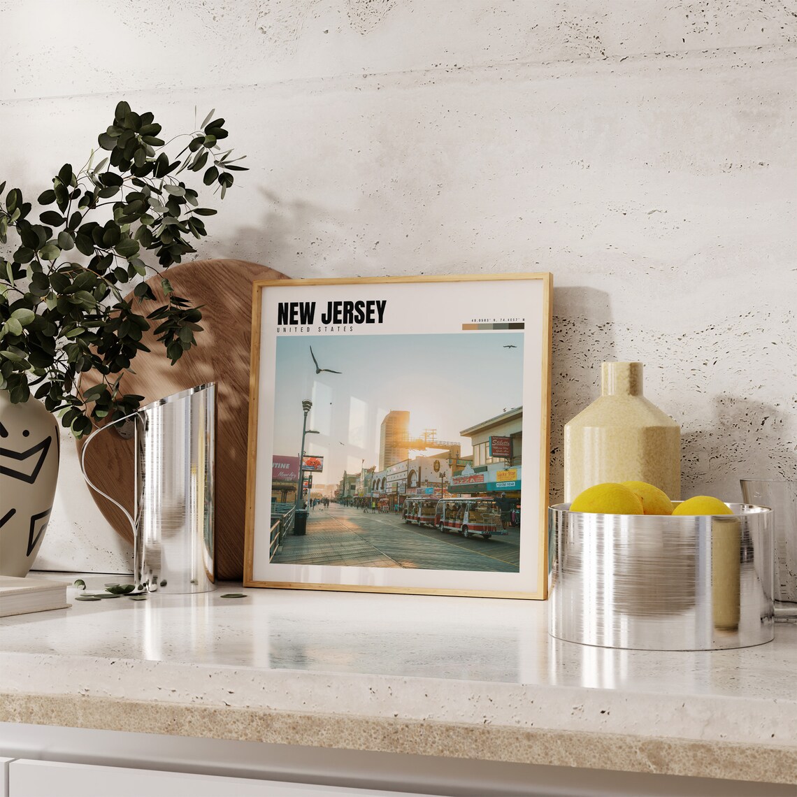 New Jersey Travel Poster, State Wall Art Print - Image 4