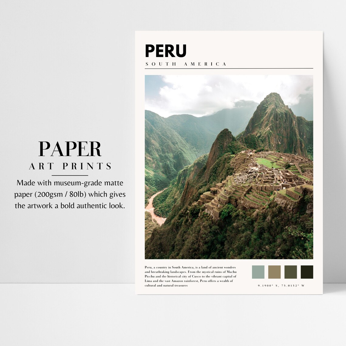 Machu Picchu Peru Travel Poster, Latin America - Image 3