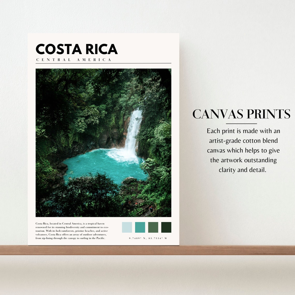 Costa Rica Print Costa Rica Central America Costa Rica Nature Poster Costa Rica Photography Wall Art P 072 - Image 2