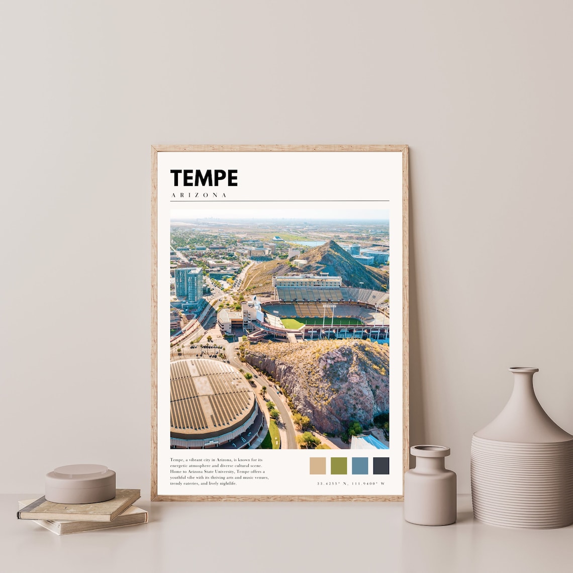 Tempe Arizona State University Travel Poster - Image 4