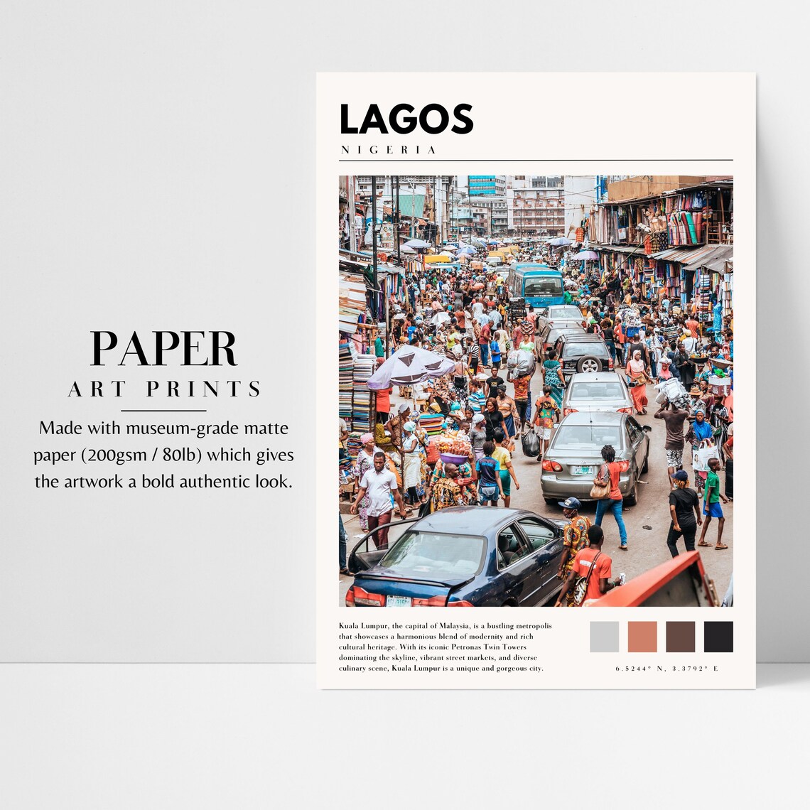 Lagos Nigeria Photo Poster, Travel Wall Art Print - Image 3