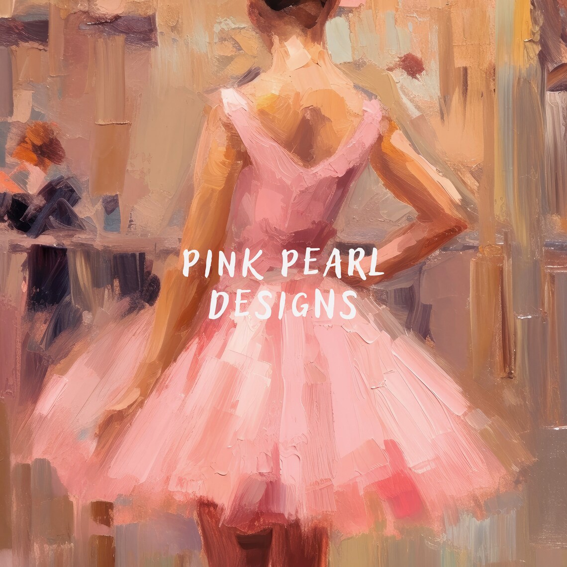 Ballerina Vintage Wall Art Print Girly Pink Preppy Room Decor Trendy Wall Art Vintage Ballet Aesthetic Painting Nursery Art - Image 2